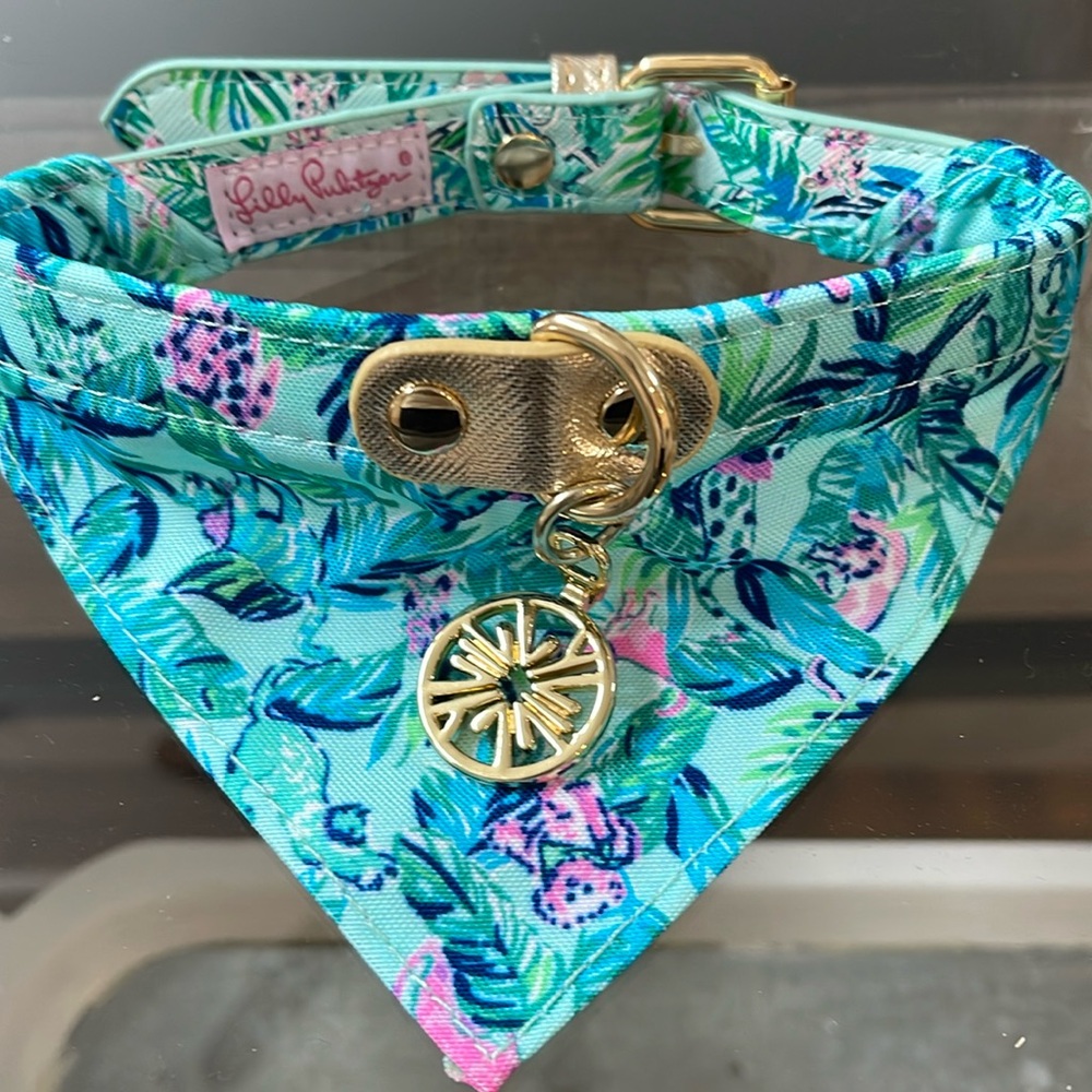 Lilly Pulitzer Bamdana Dog Collar - NWOT
